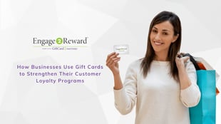 Loyal customer holding the Engage2Reward Choice Card